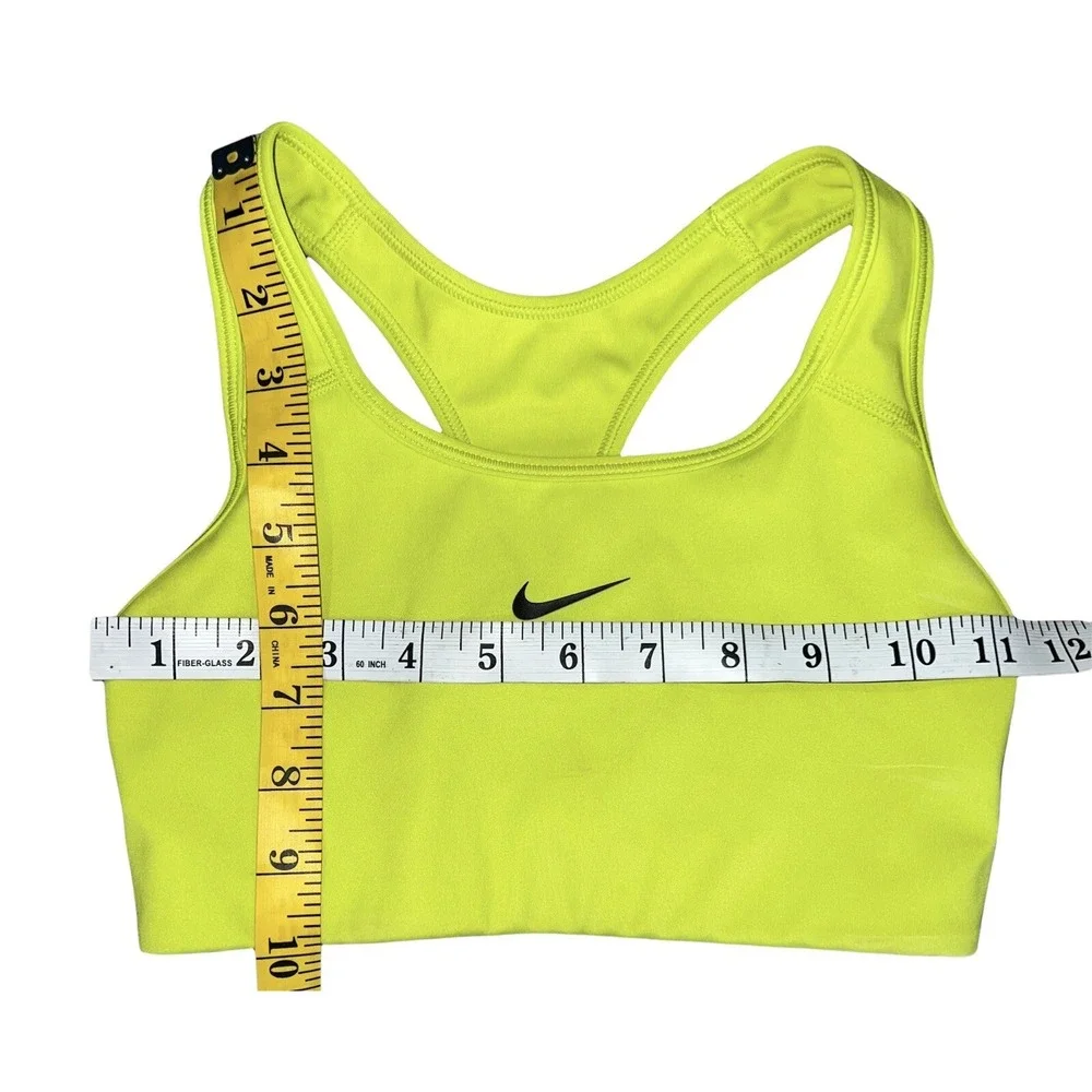 Nike Womens Dri Fit Green Round Neck Racerback Pullover Sports Bra Size XS